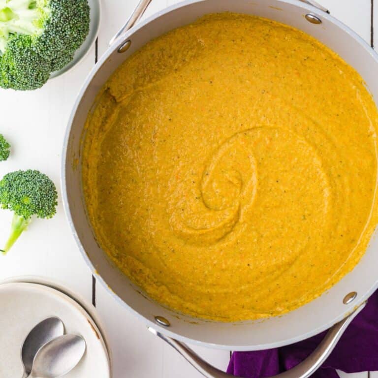 Bowl of Broccoli Cauliflower Soup