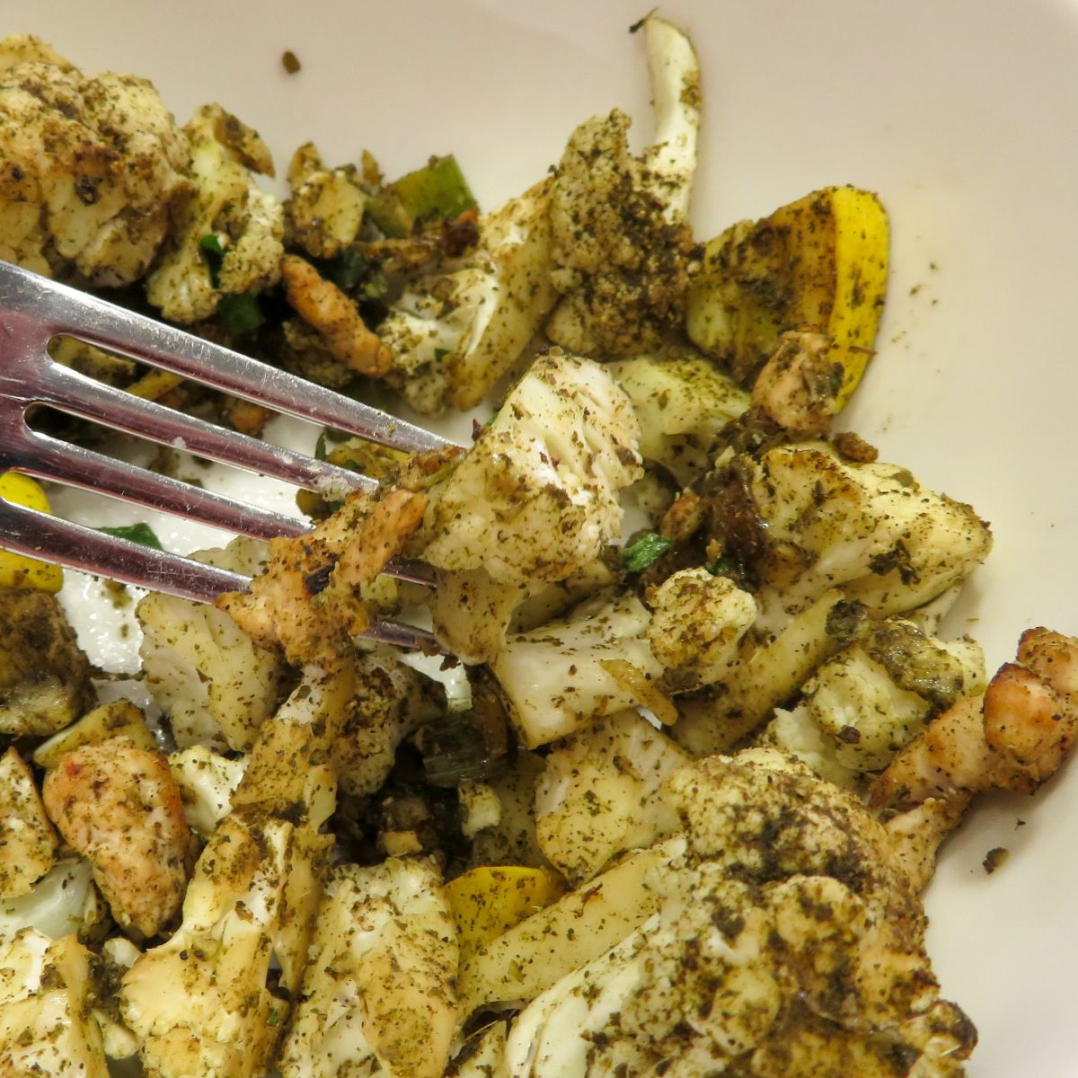 Close Up Of Cauliflower Stuffing