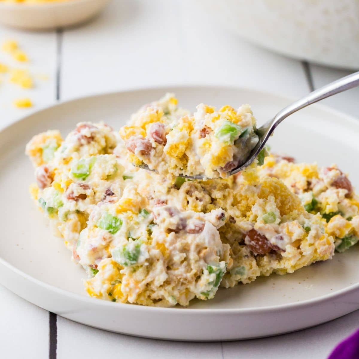 Close Up Of Cornbread-Salad