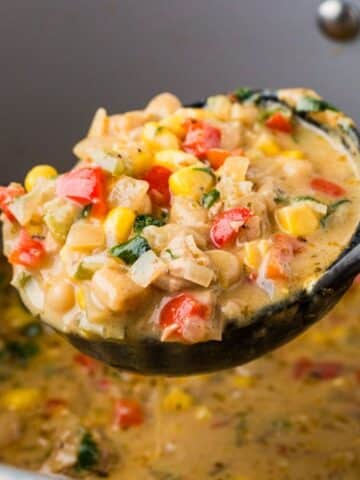 Close Up Of Southwestern Chicken Chili