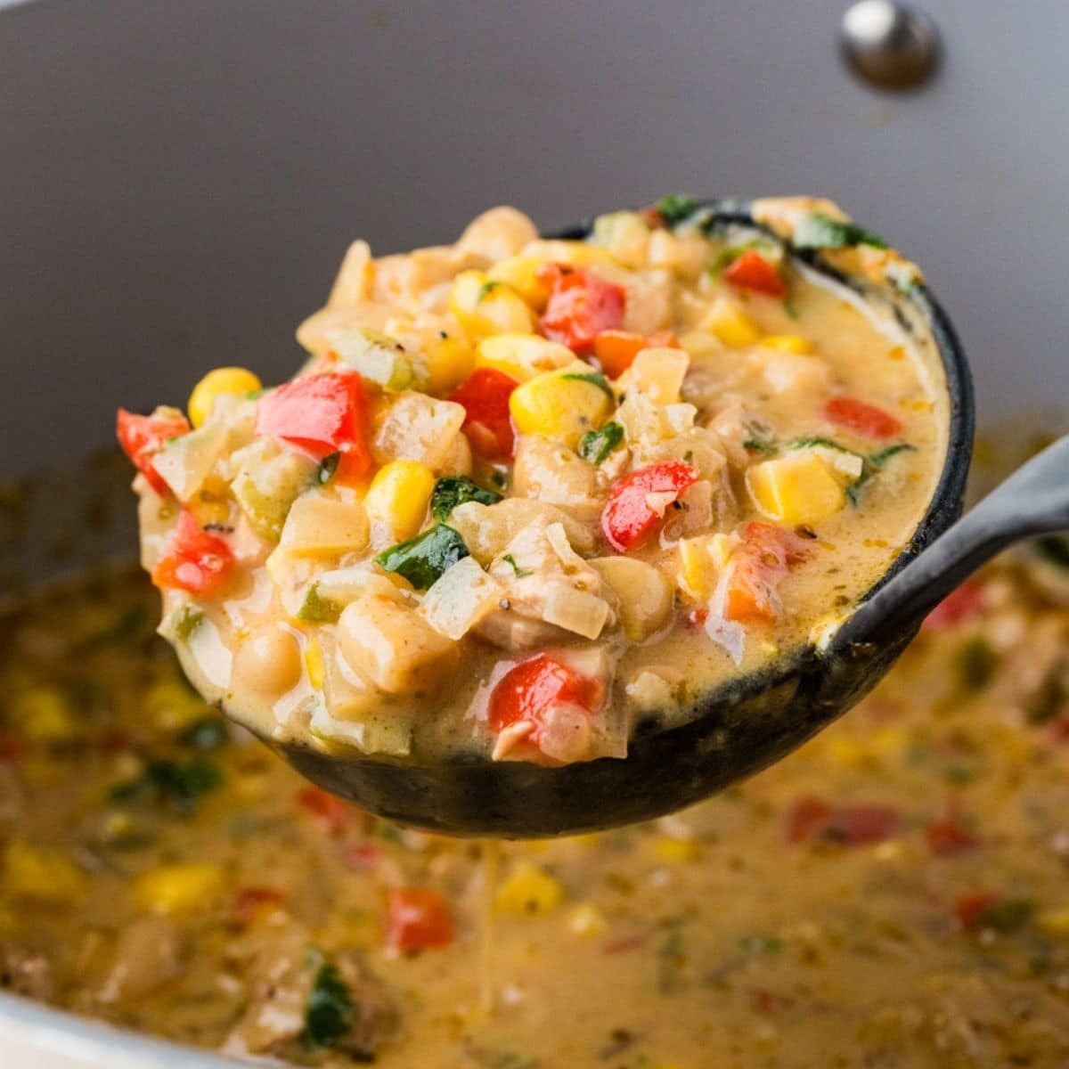 Close Up Of Southwestern Chicken Chili