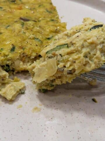 Close Up Of Zucchini Mushroom Frittata (2)