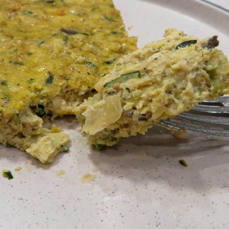 Close Up Of Zucchini Mushroom Frittata (2)