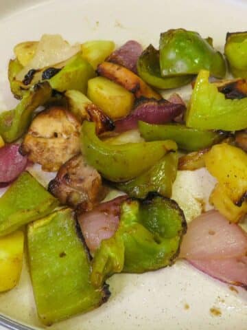 Perfectly Done Hawaiian Chicken Kabobs