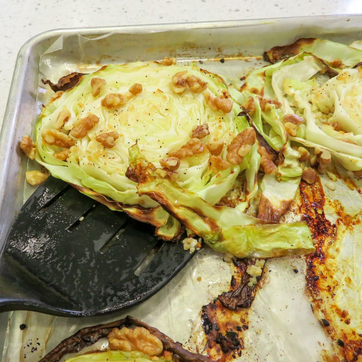 Perfectly Done Roasted Cabbage Steaks