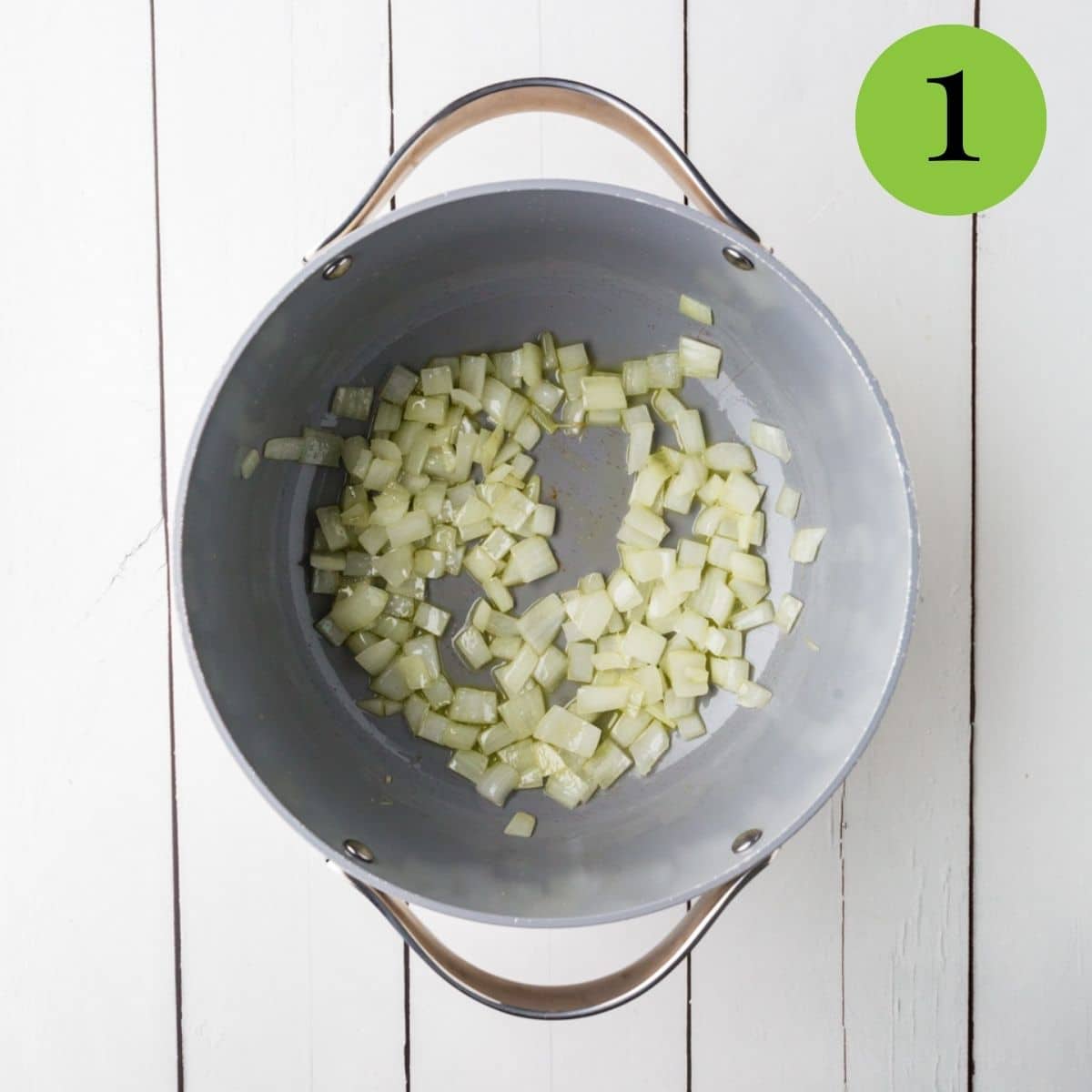 Step 1 of Broccoli Cauliflower Soup