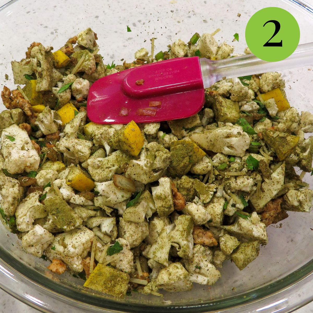 Step 2 Cauliflower Stuffing