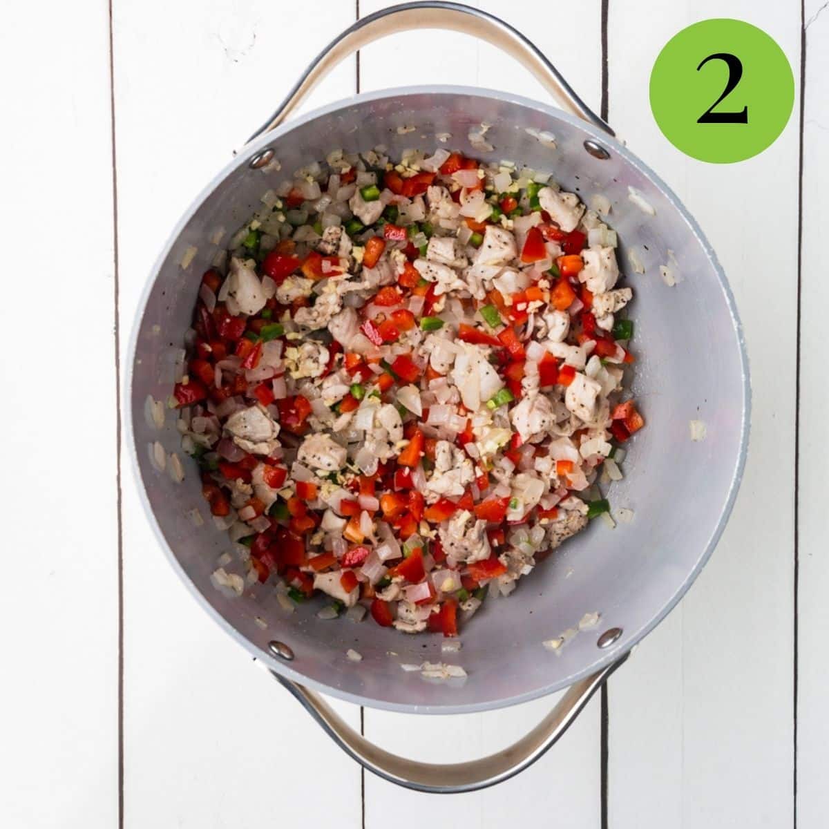 Step 2 Southwestern Chicken Chili