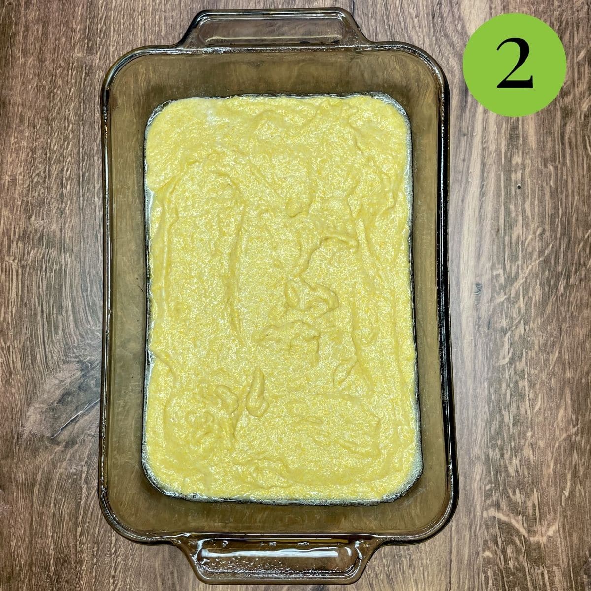 cornbread in pan