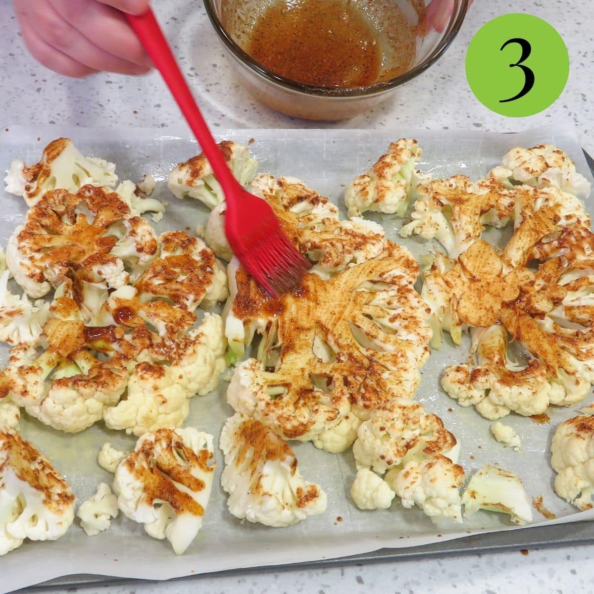 Step 3 Roasted Cauliflower Steaks