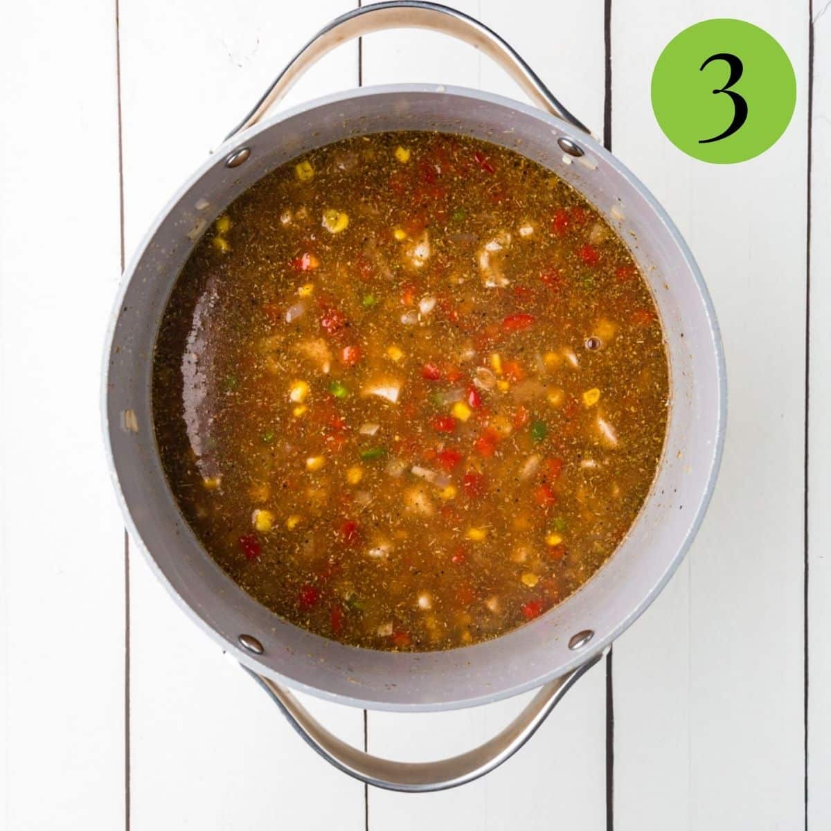 Step 3 Southwestern Chicken Chili