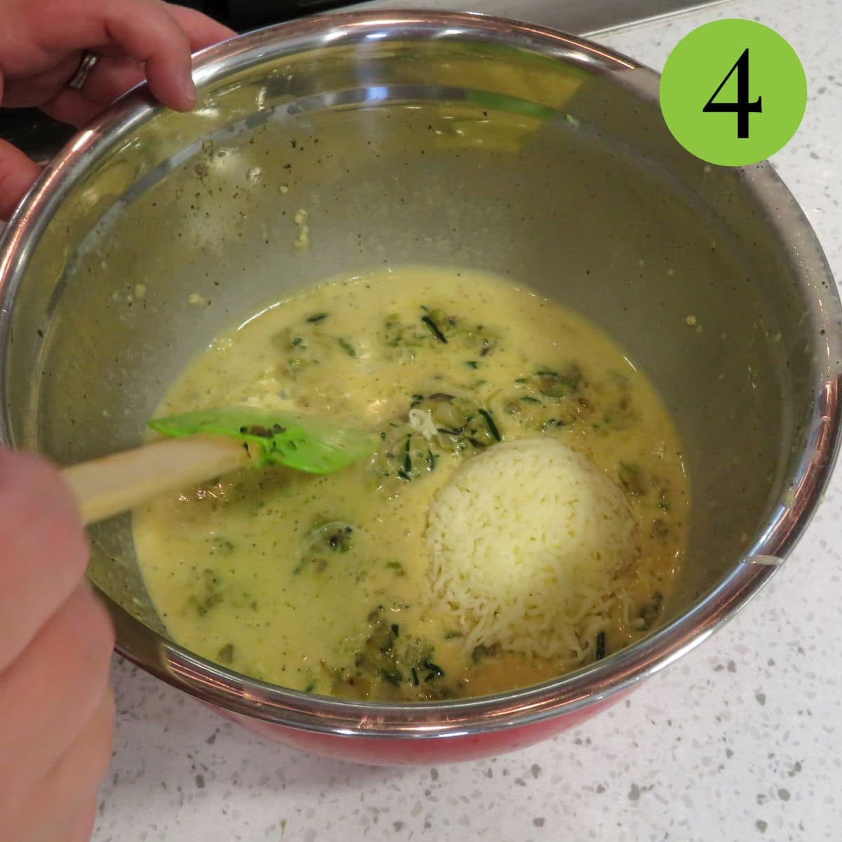 Step 4 Zucchini Mushroom Frittata