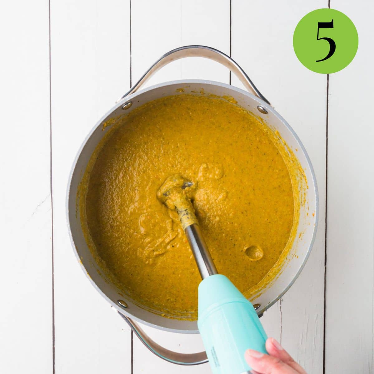 Step 5 broccoli cauliflower soup