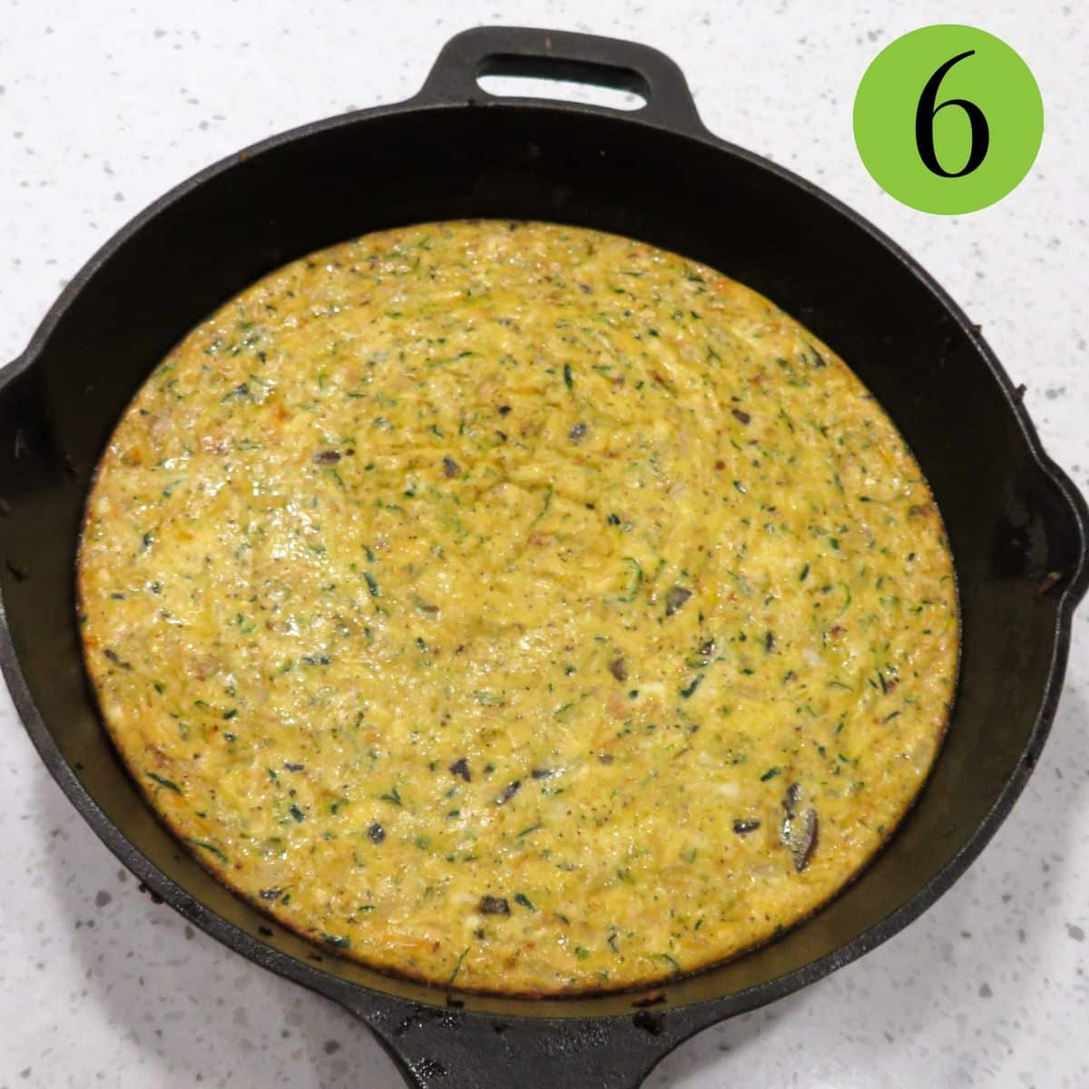 Step 6 Zucchini Mushroom Frittata