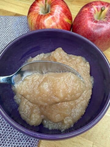 Close Up Of Sugar Free Applesauce