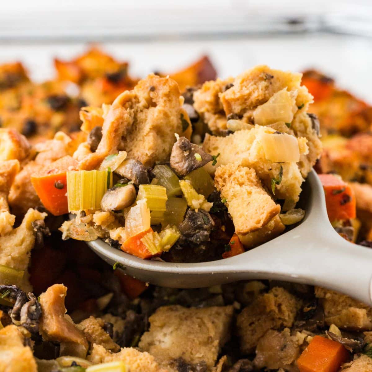 Bowl of Vegetable Stuffing
