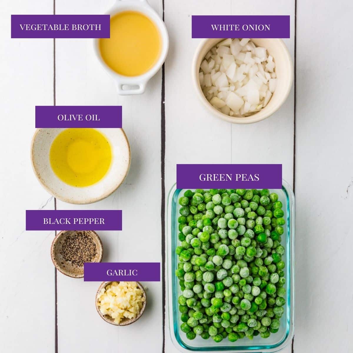 Italian Peas Ingredients