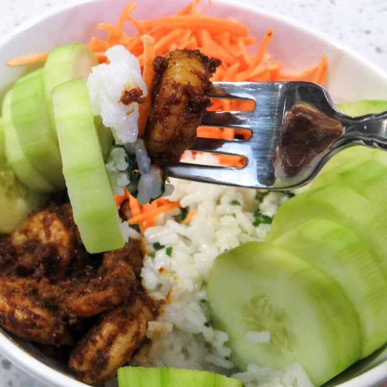 Perfectly Done Shrimp Bowls