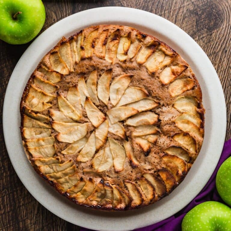 Perfectly done vegan apple