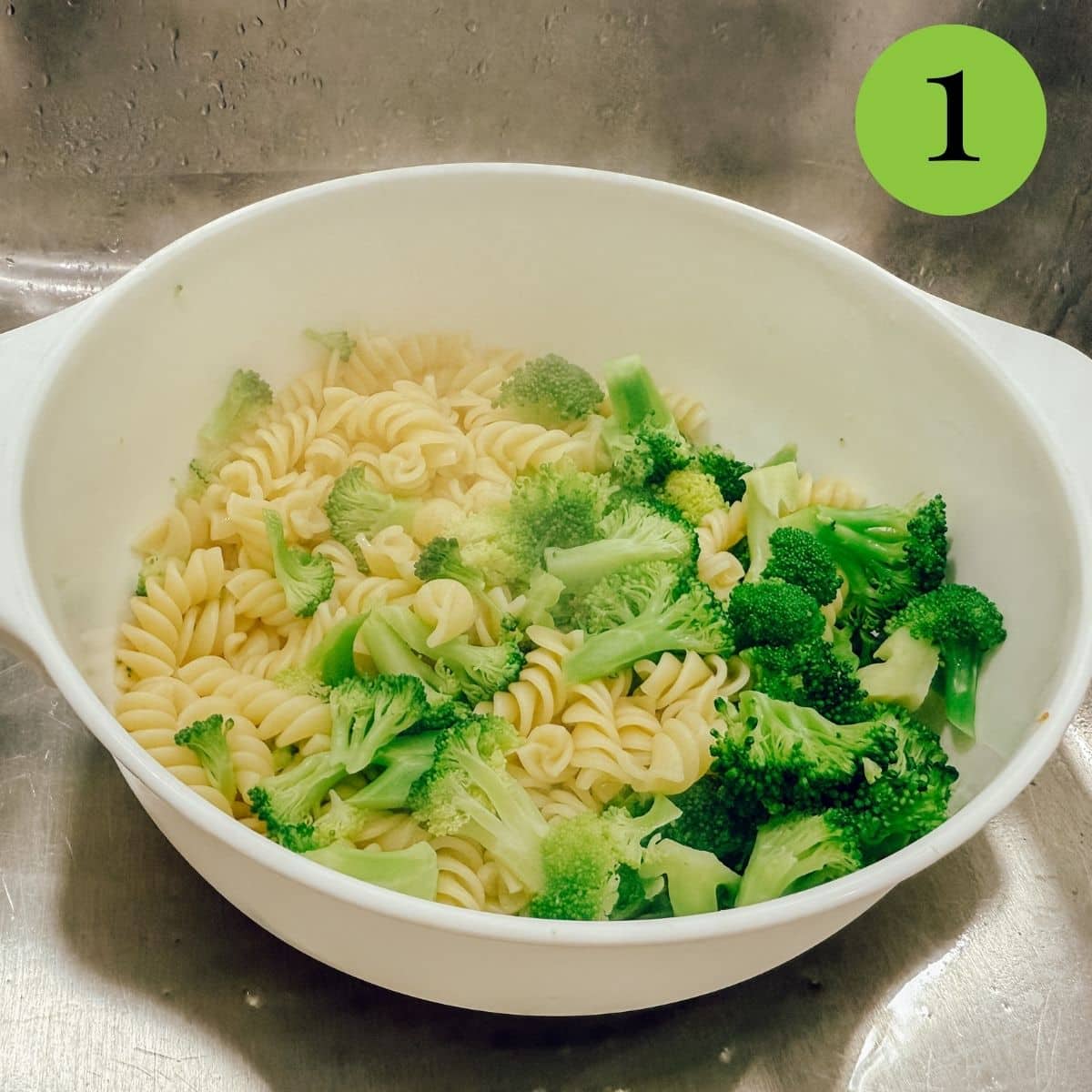 Step 1 of Chicken and Broccoli Pasta Bake