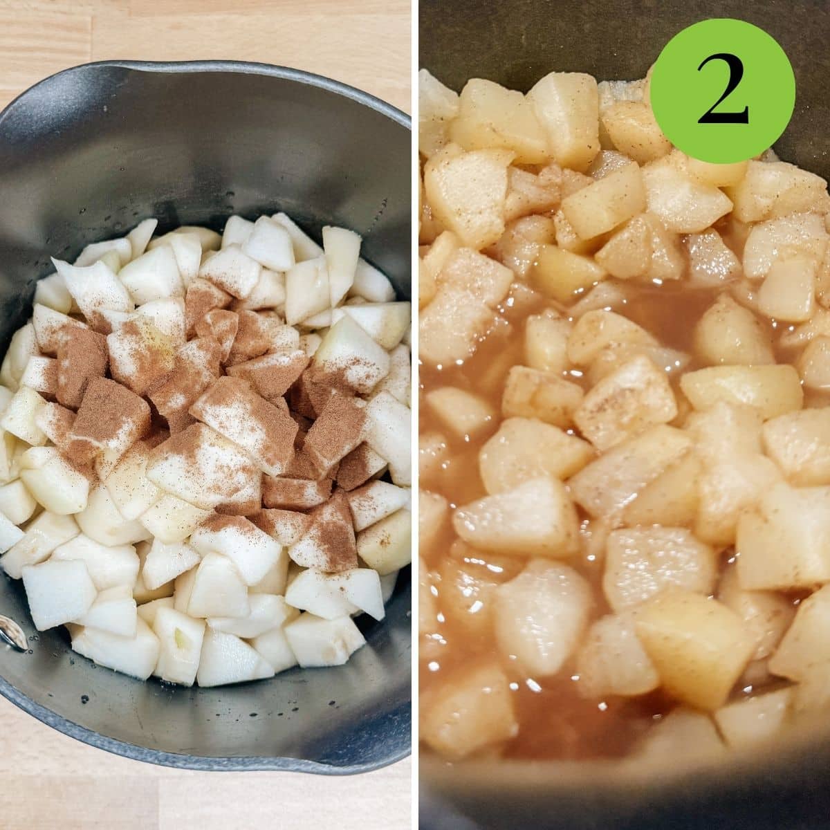 Step 2 of Pear Sauce