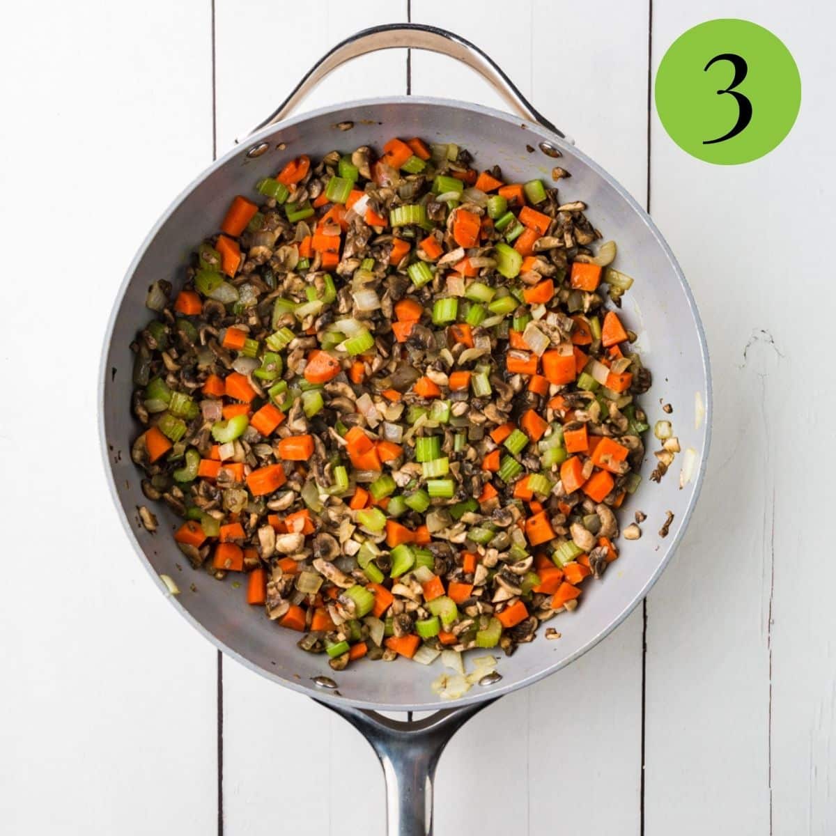 Step 3 of Vegetable Stuffing