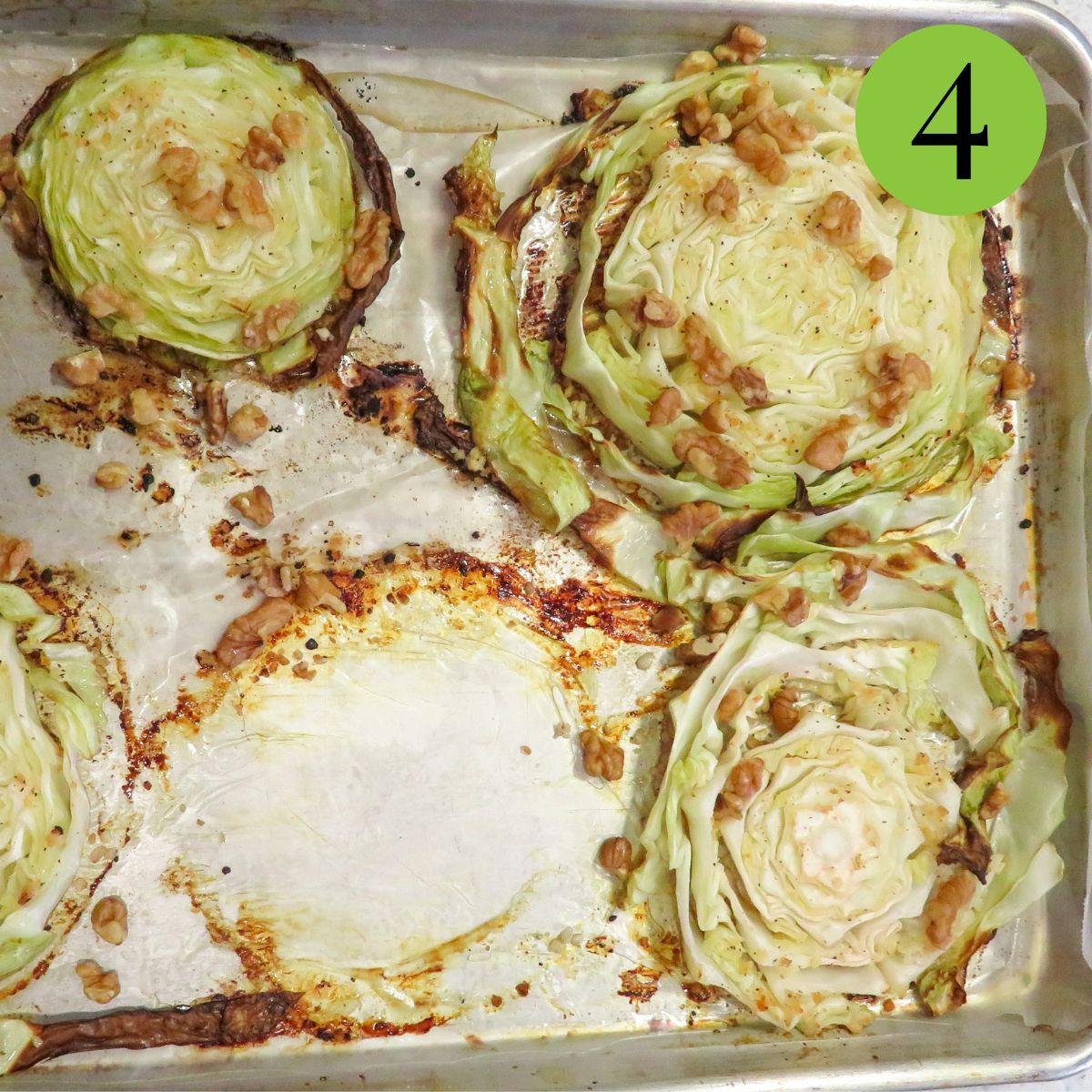 Step 4 Roasted Cabbage Steaks