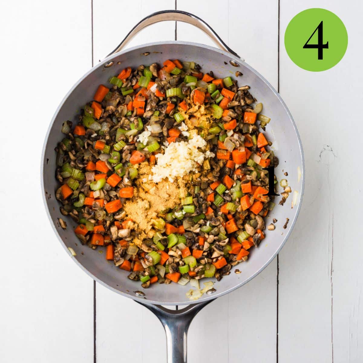 Step 4 of Vegetable Stuffing