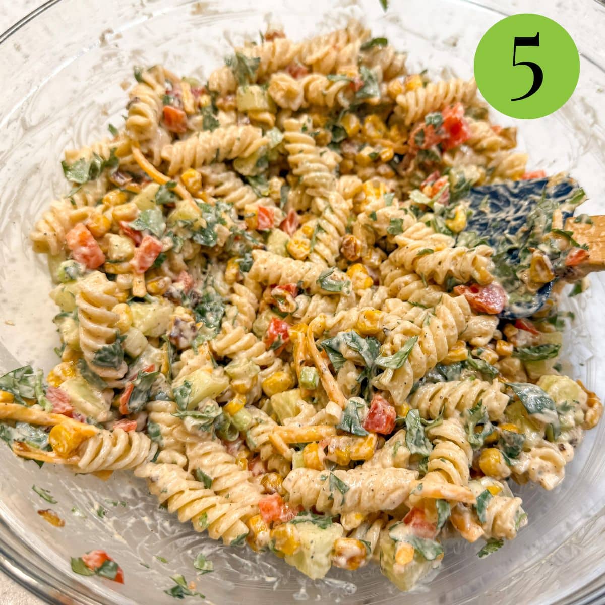 Step 5 Corn Pasta Salad