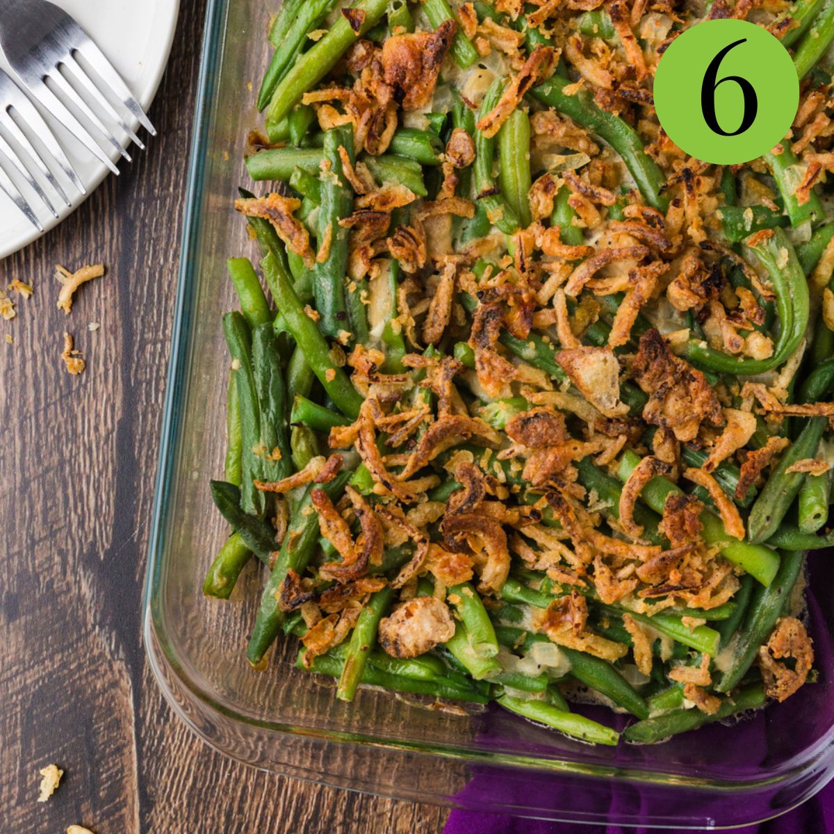 Step 6 Dairy free green bean casserole