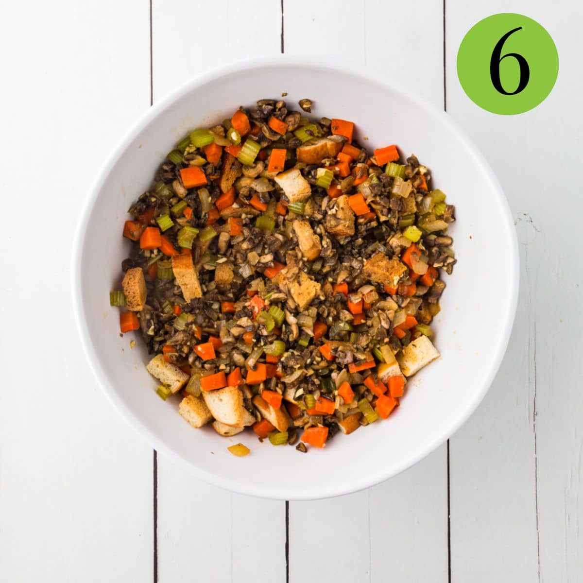 Step 6 of Vegetable Stuffing