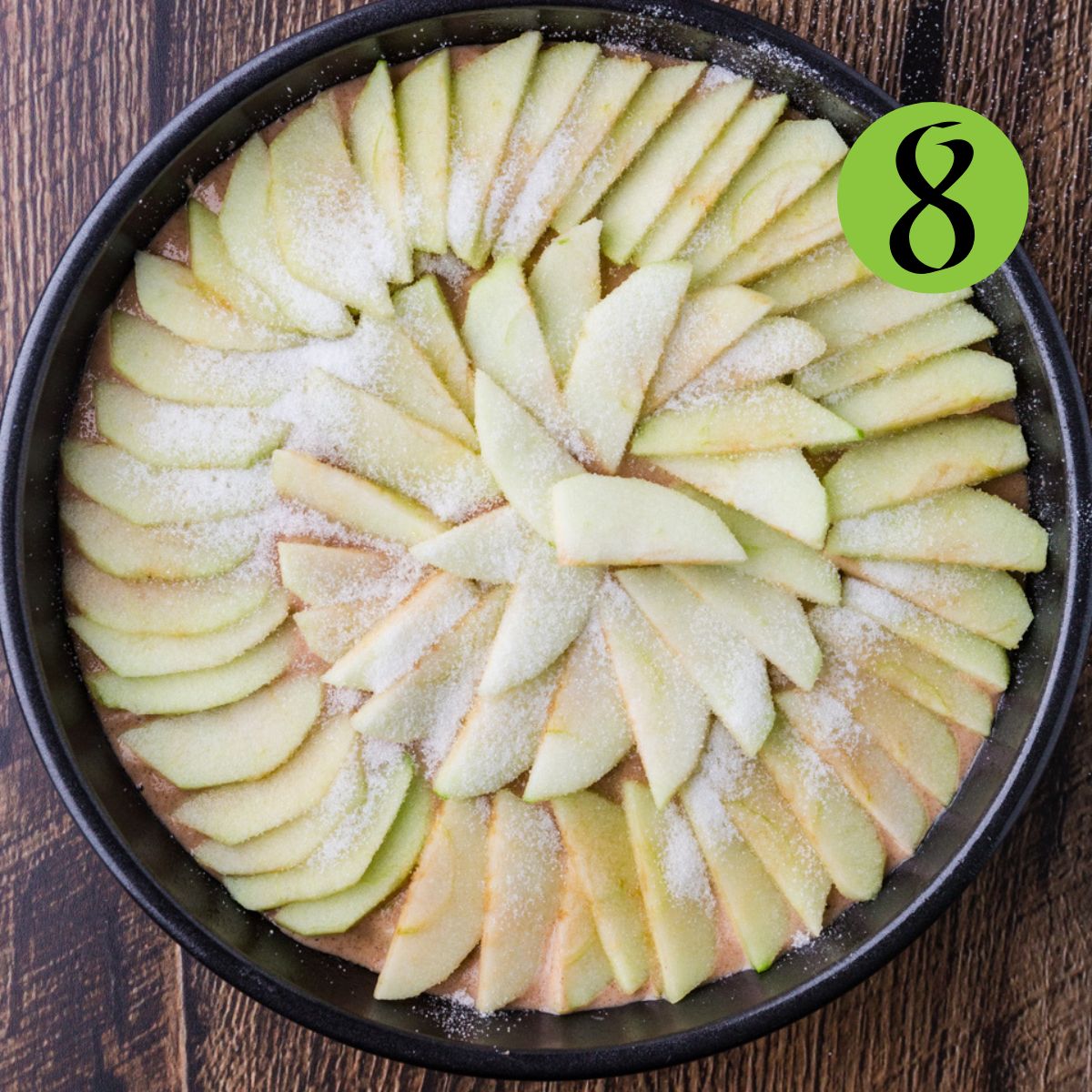 Step 8 vegan apple