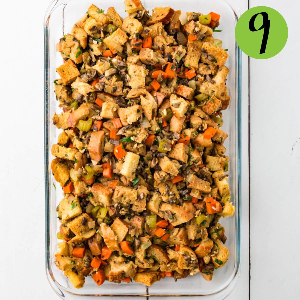 Step 9 of Vegetable Stuffing