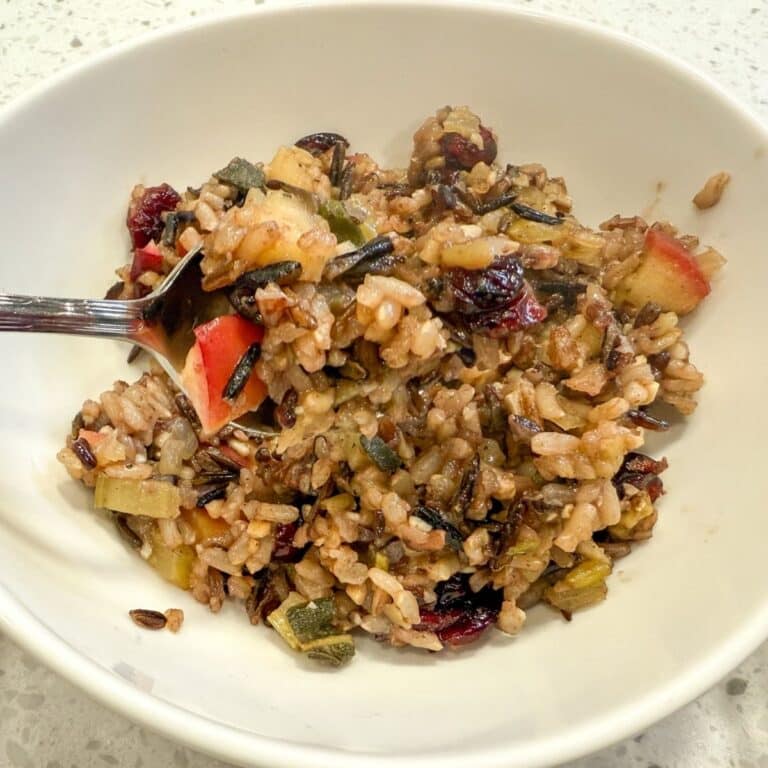 Close Up Of Wild Rice Stuffing