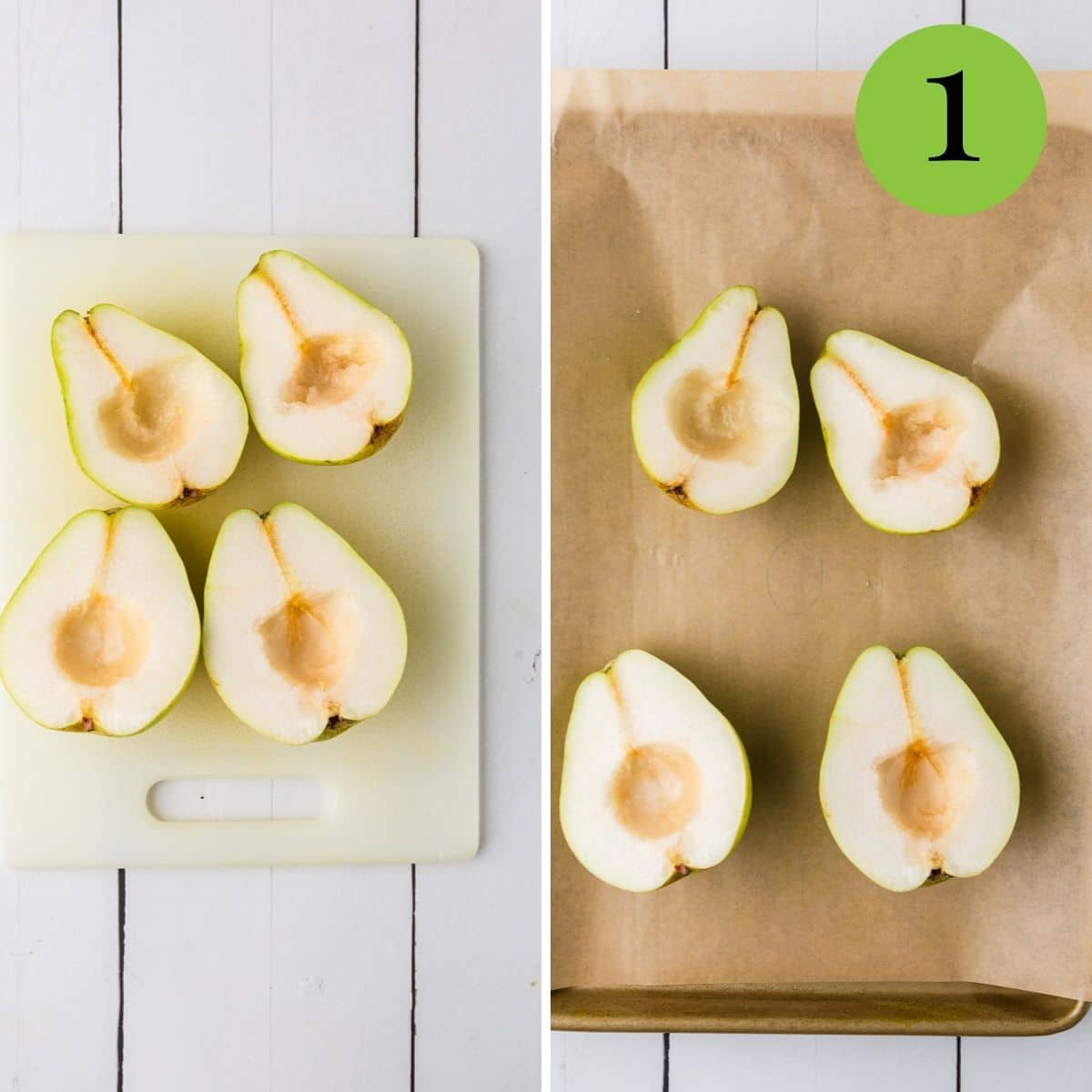 Step 1 of Cinnamon Baked Pears