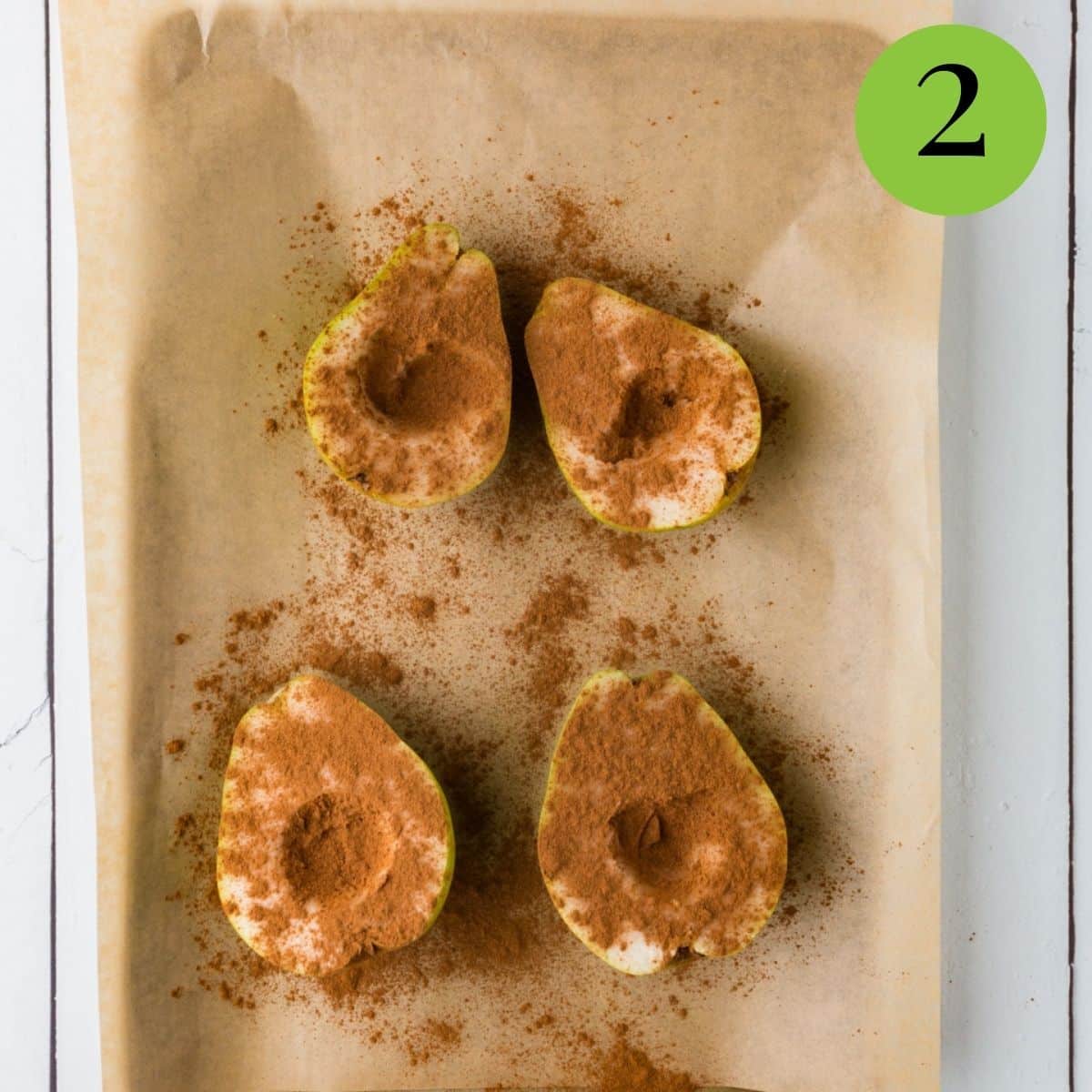 Step 2 of Cinnamon Baked Pears