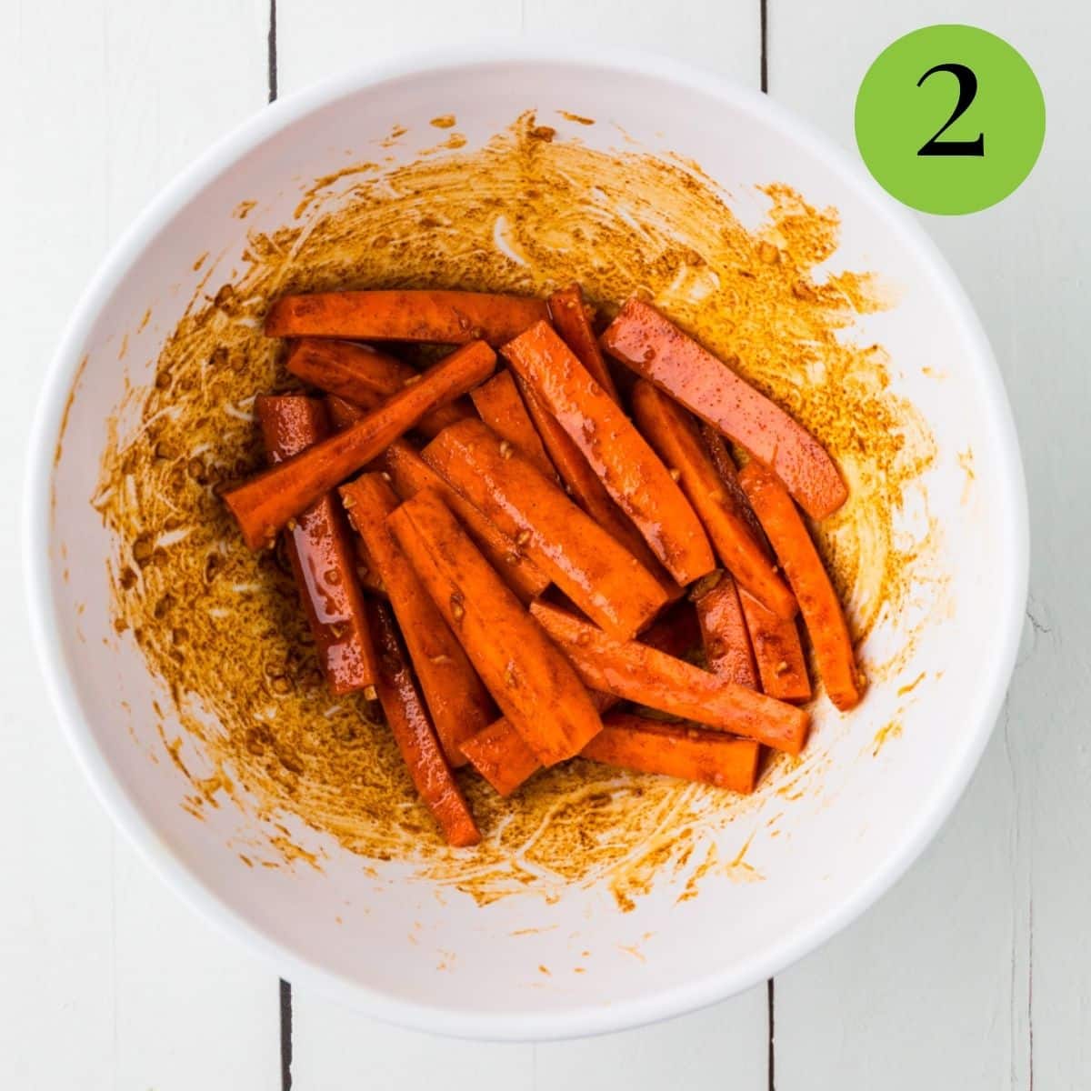 Step 2 of Parmesan Carrots