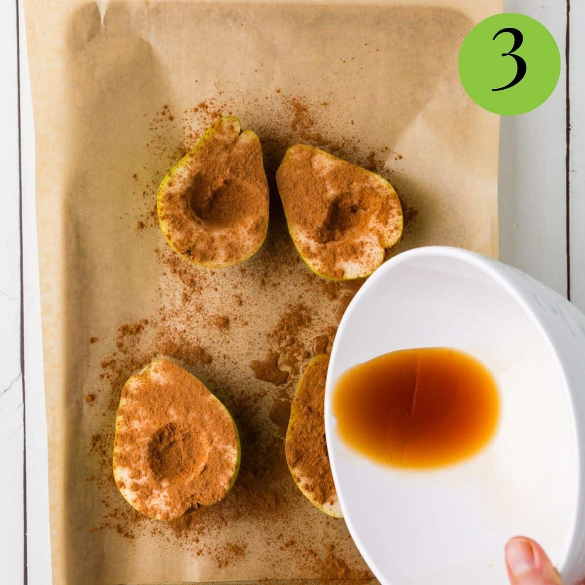 Step 3 of Cinnamon Baked Pears