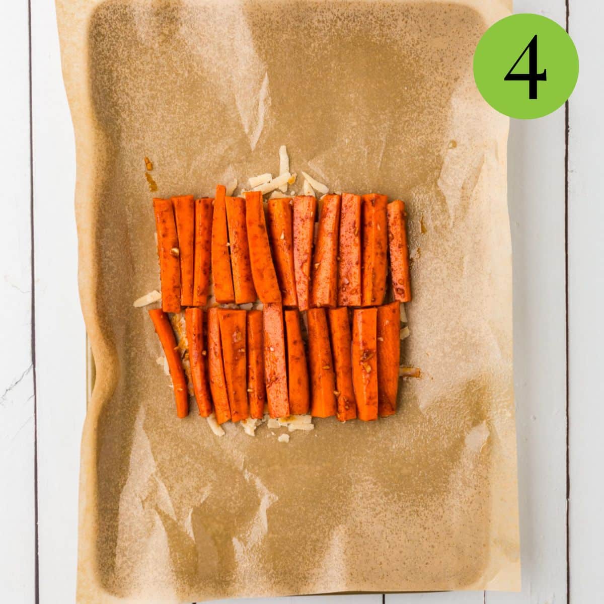 Step 4 of Parmesan Carrots
