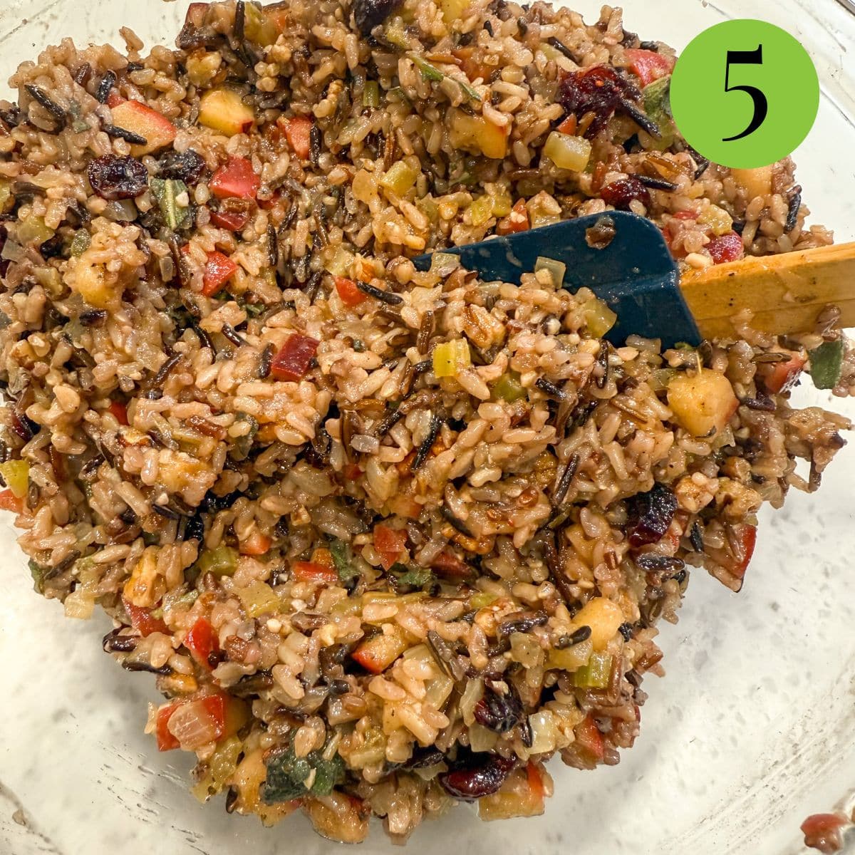 Step 5 of Wild Rice Stuffing 