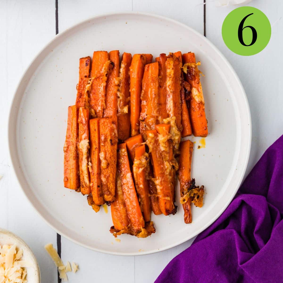 Step 6 of Parmesan Carrots