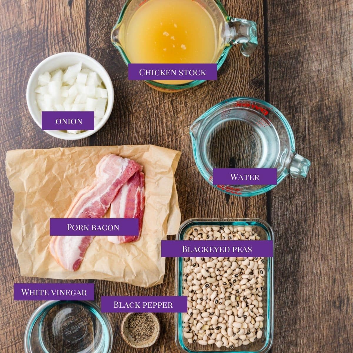 close up of Frozen Black Eyed Peas  ingredients
