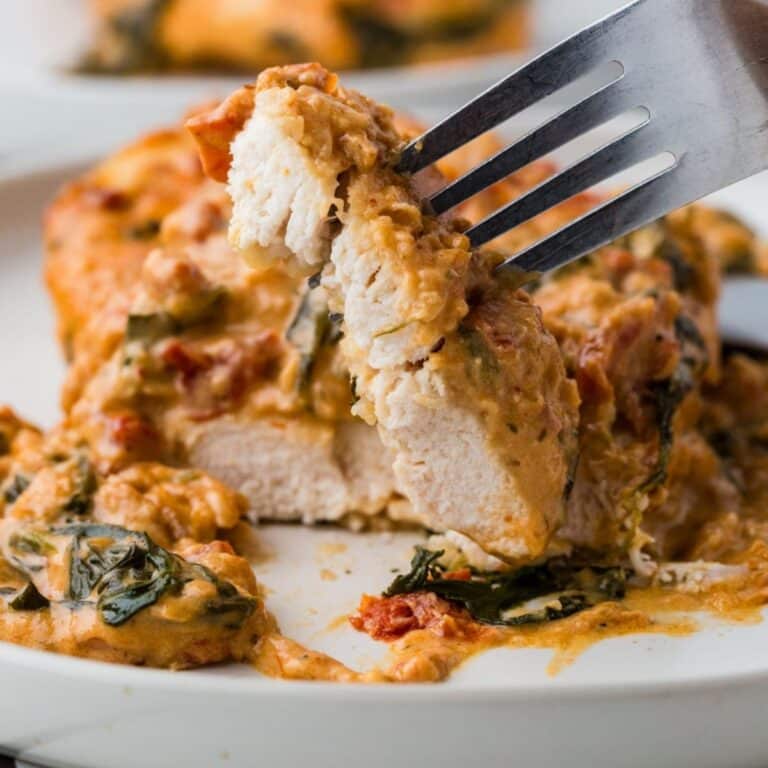 Close Up Of Healthy Marry Me Chicken