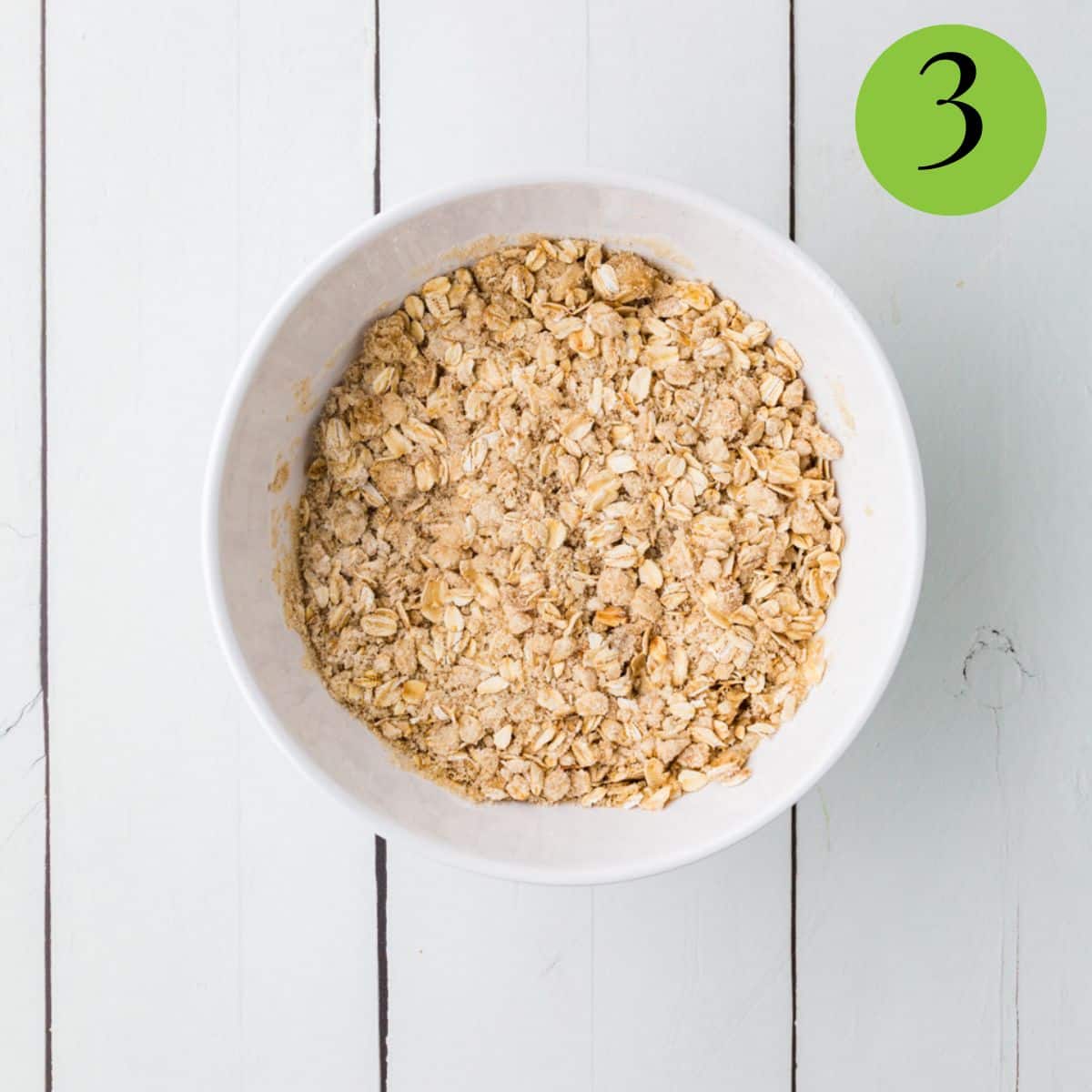 Step 3 of Healthy Oatmeal Date Bars.
