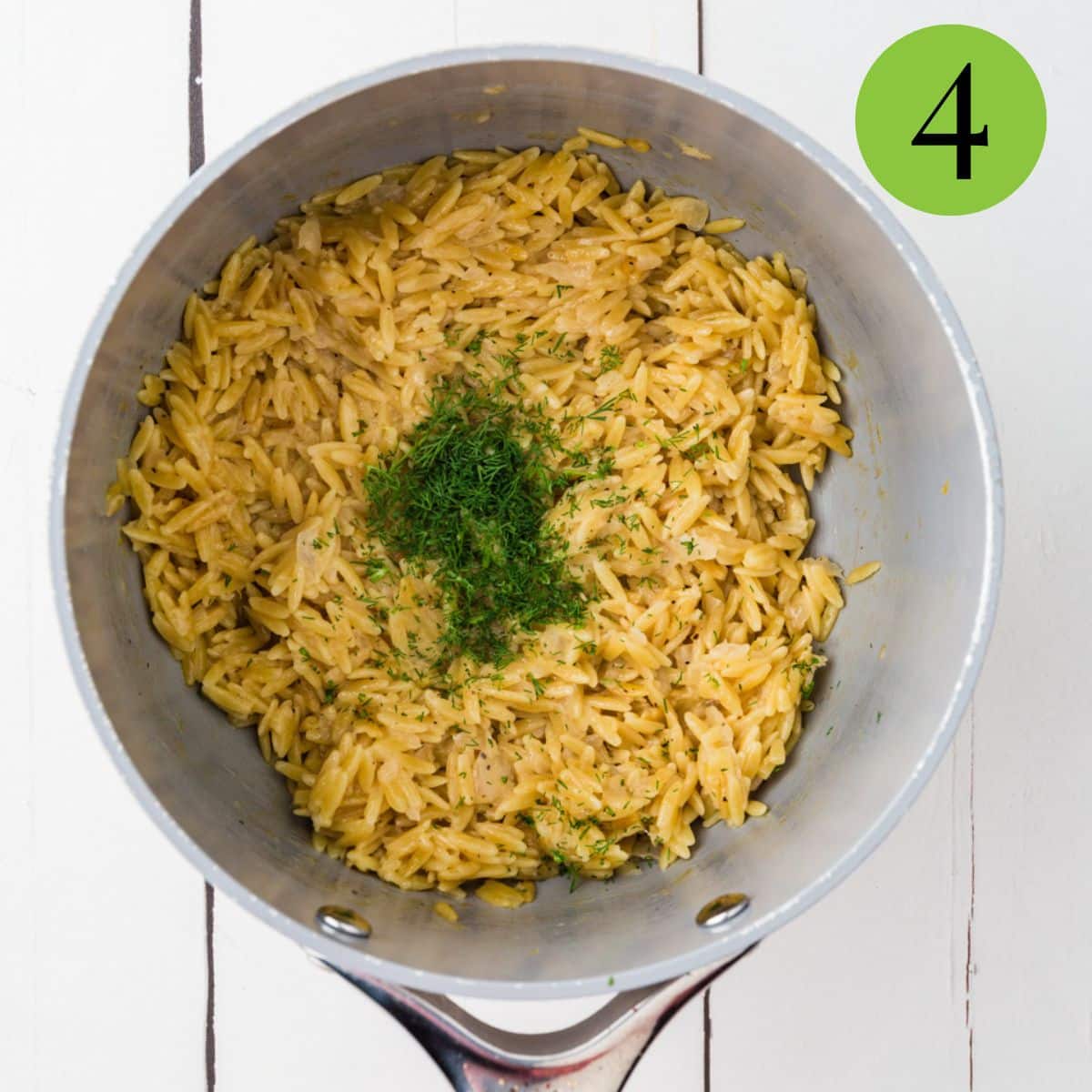 Step 4  Of Orzo Pilaf 