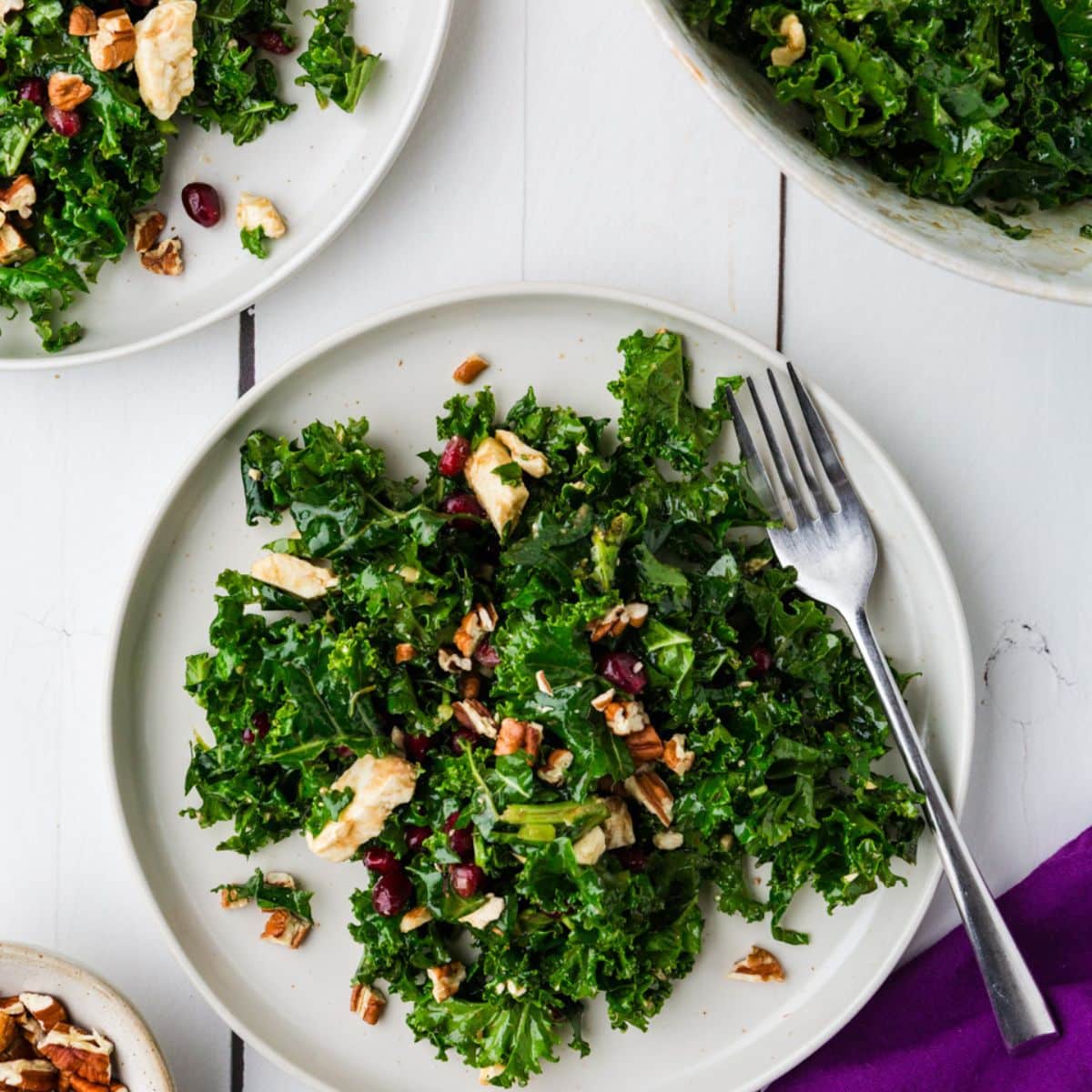 plate of pomegranate salad