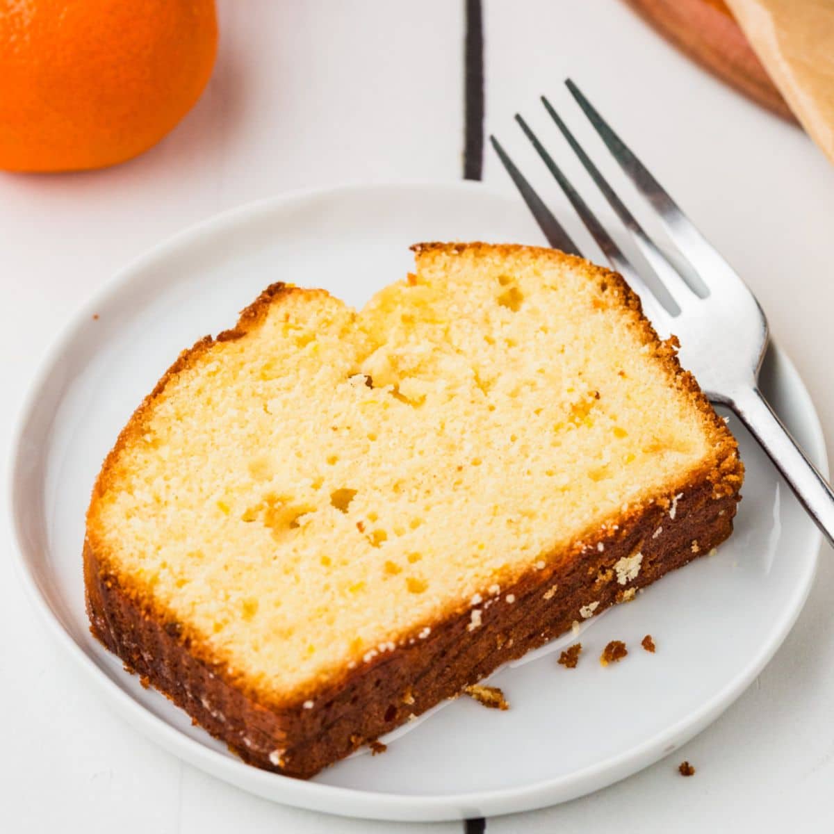 Plate of Tangerine Cake