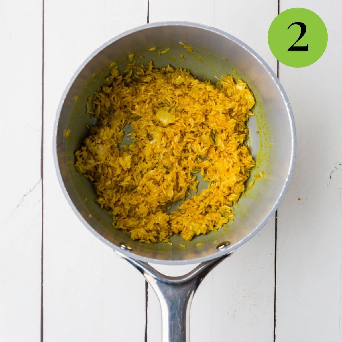 Step 2 Garlic Turmeric Rice
