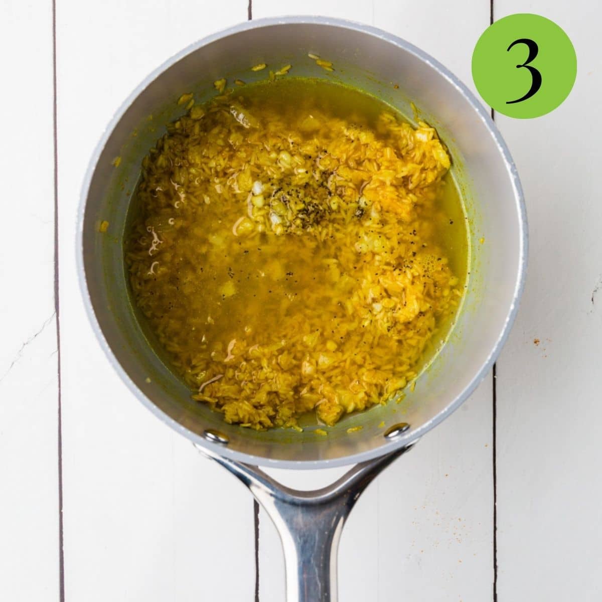 Step 3 Garlic Turmeric Rice