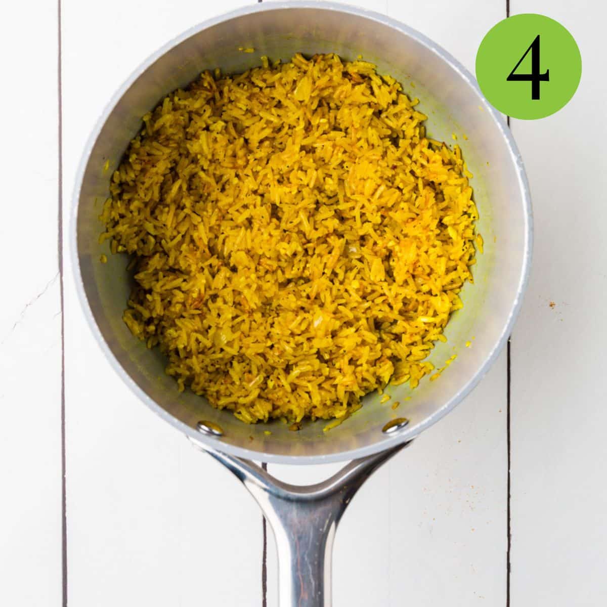 Step 4 Garlic Turmeric Rice